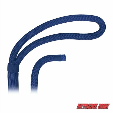 Extreme Max Extreme Max 3006.2087 BoatTector Double Braid Nylon Dock Line - 3/8" x 15', Royal Blue 3006.2087